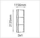3x1 Pop up display stand