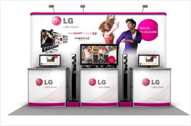 LG Backdrop Display for Product Launch